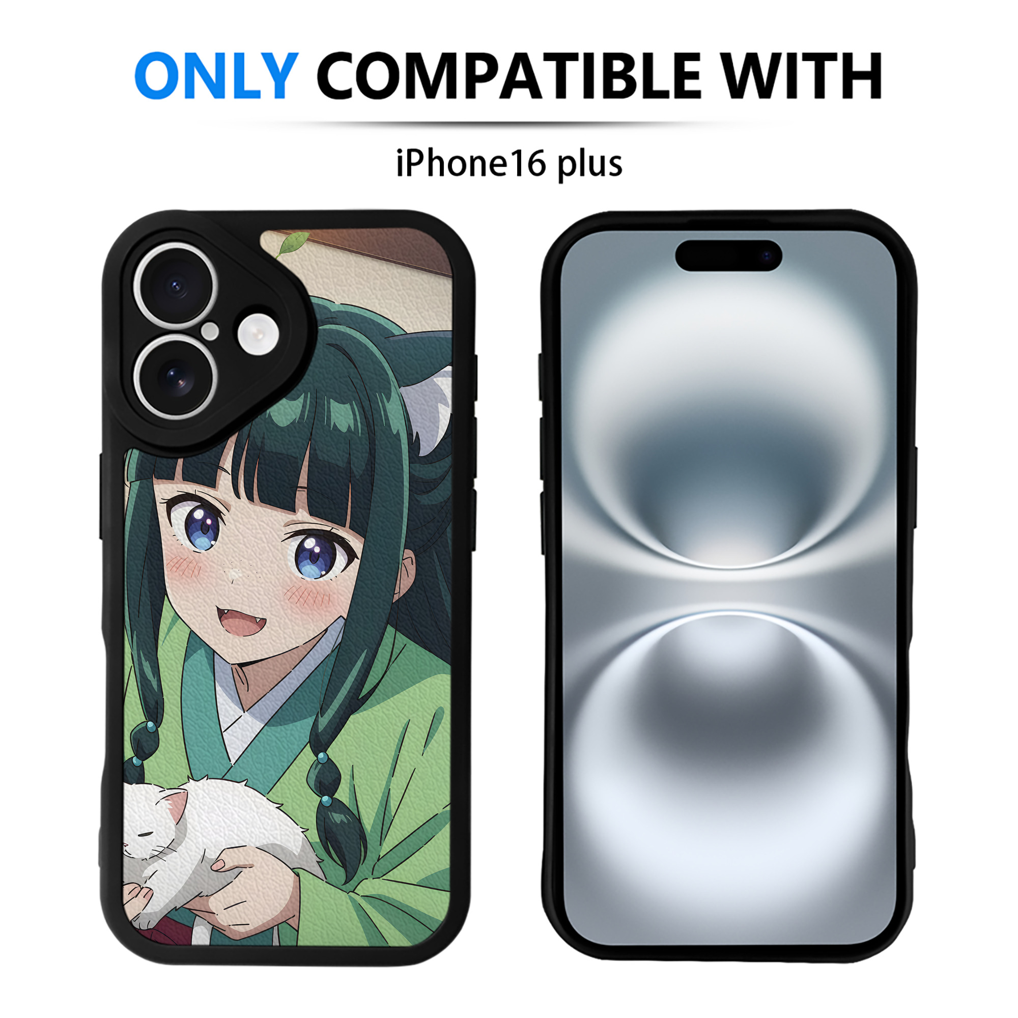 （画像用） 薬屋のひとりごと The Apothecary Diaries 【iPhone 16シリーズ対応】シリコンスマホケース（レザー調） 材質：シリコン